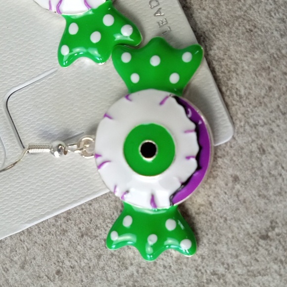 Jolli Molli Halloween Eyeball Candy Earrings - Picture 2 of 2